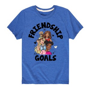 Boys' - Barbie - Friendship Goals Short Sleeve Graphic T-Shirt - 1 of 3