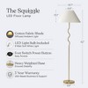 Brightech Squiggle Dimmable (Includes LED Light Bulb) Floor Lamp Antiqued Brass: 9W, 800 Lumens, 3000K, Empire Shade, UL Listed, 3-Year Warranty - 3 of 4