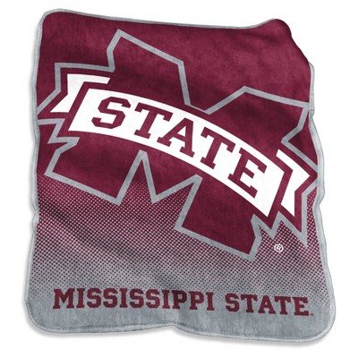 NCAA Mississippi State Bulldogs Logo Brands Raschel Throw Blanket