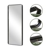 Spassway 38"H x 26"W Rectangle Decorative Aluminum Alloy Mirror Art Designs for Living Room Bedroom Entryway Office Home Black/Gold/Sliver Available - 4 of 4