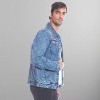 Members Only Mens Looney Tunes Bugs Bunny Denim Jacket - 2 of 4