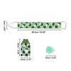 Unique Bargains Flowers Bath Brush Set 23.43"×3.54" Green - 3 of 3