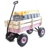 CAVINAS Heavy-Duty Garden Cart,Shopping Cart with Adjustable Handle,Utility Carts for Grocery Sports Garden - 2 of 4