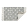Design Imports Geometric Textured Fringe - Gray - 2 X3 Ft - 2 of 4