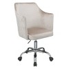 TiramisuBest Silver & Grey Velvet Swivel Office Chair with Casters - 2 of 4