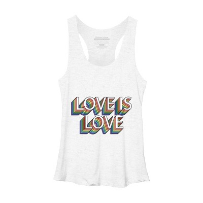 Adult Design By Humans Retro Love Is Love Pride By DudleyjazRacerback Tank Top