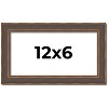 PosterPalooza | Panoramic Elegant Brown Picture Frame - UV Acrylic, Foam Board Backing, Hanging Hardware - 2 of 4
