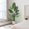 Artificial Bird of Paradise Plant, Faux Tropical Palm Tree, Fake Banana Leaf Tree Potted Silk Plant for Home Decor - 3 of 4