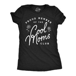 Womens Funny T Shirts Cool Moms Club Sarcastic Mothers Day Graphic Novelty Tee for Ladies - Crazy Dog Women's T Shirt - 1 of 4