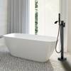 Cobbe Floor Standing Tub Faucet with Swivel Spout Handheld Shower Shower and 59-Inch Hose Tub Filler Single Handle Matte Black - 2 of 4