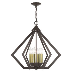 Livex Lighting Prism 6 - Light Chandelier in  English Bronze/Antique Brass - 1 of 4
