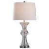 Clear Seeded Glass & Brushed Nickel Table Lamp - StyleCraft: No Assembly, UL Listed - 2 of 4