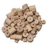 Dixon Wooden Craft Spools for Art Projects and More - 144 Pieces
