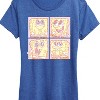 Women's - Spongebob Squarepants - Cute Face Grid Short Sleeve Graphic T-Shirt - 2 of 4