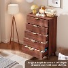 Fluted Dresser for Bedroom with 5 Deep Drawers,47.2" Tall Chest of Drawers with Faux Marble Top - 3 of 4