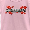 Girl's Minecraft Valentine's Day Hearts Logo T-Shirt - 2 of 4