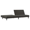 vidaXL 2-Seater Sofa Bed Dark Gray Velvet - 4 of 4