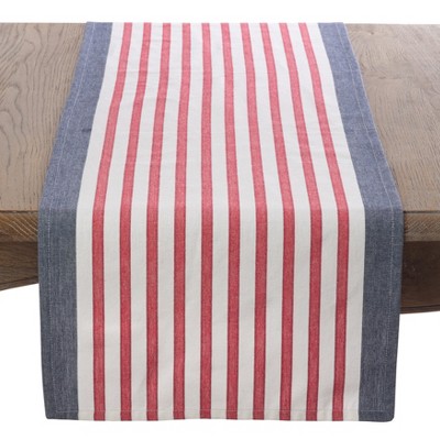 Red White and Blue Cotton Patriotic Table Runner