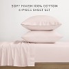 100% 4PC Cotton Sheet Set, Brushed & Pre-Washed Bedding for Softness & Comfort – Becky Cameron - 2 of 4