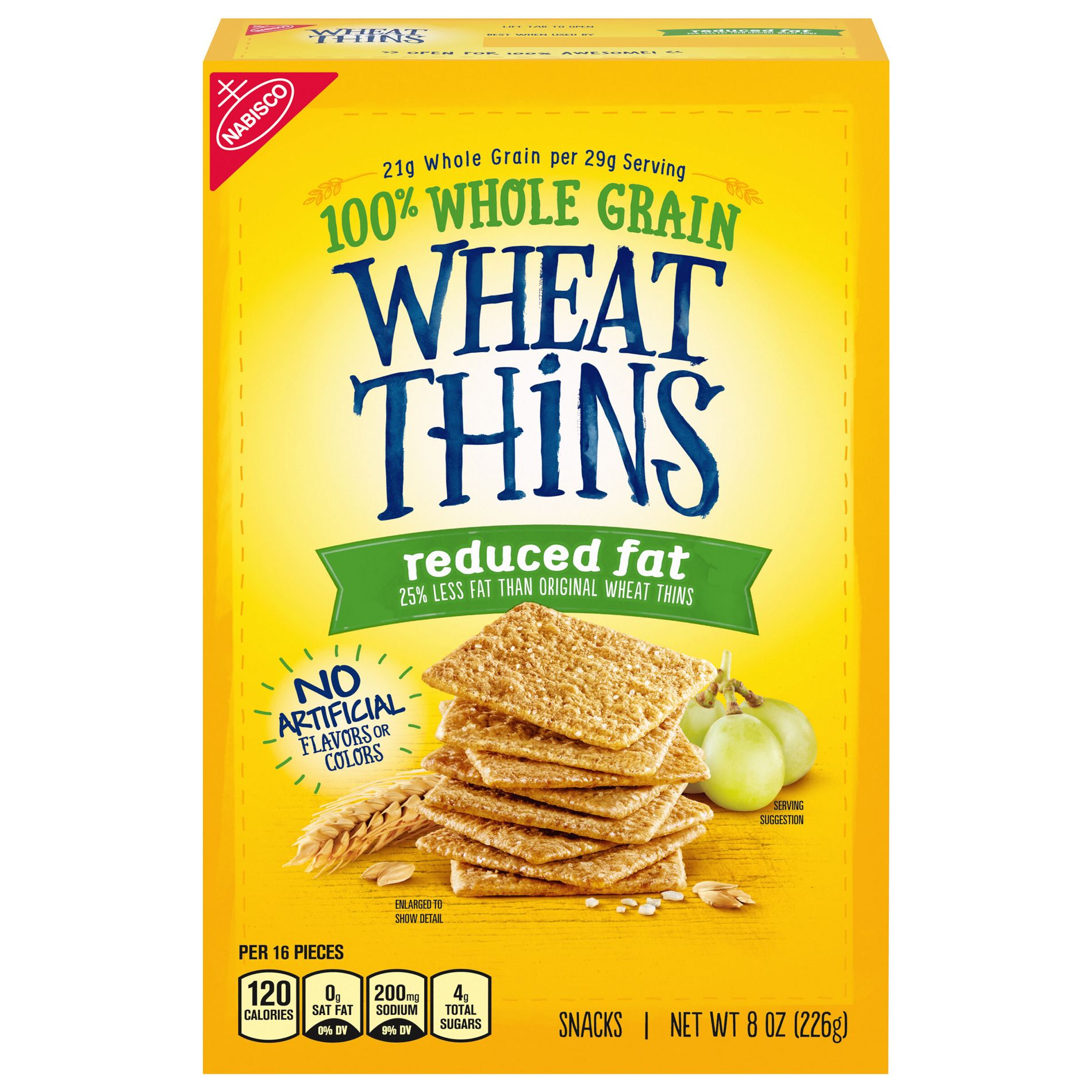 Wheat Thins Reduced Fat Crackers - 8oz