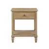 Starlight Canyon Home,Rustic Brown Nightstand with Rubber Wood Frame and Metal Accents for Bedroom - 3 of 4