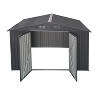 NicBex 10*8ft Outdoor Storage Shed Weatherproof Garden Shed with Sliding Door and Apex Roof for Garden, Lawn - 2 of 4