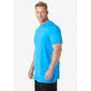 KingSize Men's Big & Tall No Sweat Longer-Length Short Sleeve Crewneck Tee - 4 of 4