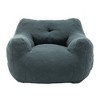 TiramisuBest Bean Bag Chair for Adults with Armrests, High-Density Foam Filled Lazy Sofa, Comfy Floor Chair for Living & Bedroom, White - 4 of 4