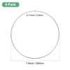 Unique Bargains Metal Electroplated Durable Multipurpose Craft Hoop 6 Pcs - 3 of 4