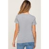 PinkBlush Heather Grey Basic Crew Neck Maternity Tee - 3 of 4