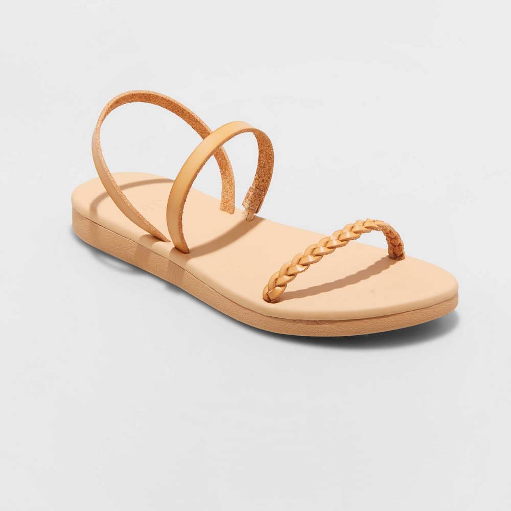 Women's Tommie Triple Strap Sandals - Universal Thread Tan 6.5