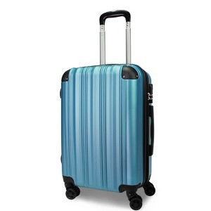 World Traveler Kemyer Quest 20-Inch Carry-On Hardside Lightweight Expandable Spinner Luggage - 1 of 4