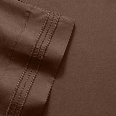 Brown Queen Ultra Soft Microfiber 4-Piece Sheet Set