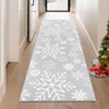 Christmas Rug Washable Solid Rug Runners for Hallways Non Slip Bathroom Rug Non Shedding Kitchen Rugs Xmas Holiday - 2 of 4