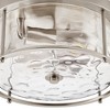 LamQee Flush Mount Ceiling Light with Clear Hammered Glass Industrial 2-Lights Farmhouse Close to Ceiling Light Fixtures - 4 of 4
