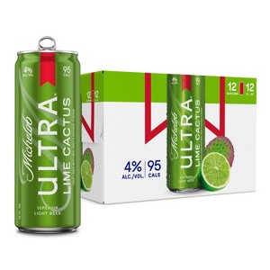 Michelob Ultra Infusions Lime & Prickly Pear Cactus Light Beer - 12pk/12 fl oz Cans - 1 of 4