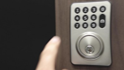 Satin Nickel Digital Deadbolt Door Lock with Keypad