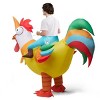 Joyfy Inflatable Rooster Riding Halloween Costume for Adults – Giant Chicken Blow-Up Halloween Suit, Funny Animal Outfit for Adults, Cosplay - 3 of 4