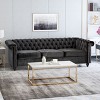 NicBex 3 Seater Sofa Couch with Tufted Button Back Modern 84.75 Inch Comfy Sleeper Couch with Wood Legs for Living Room - 2 of 4