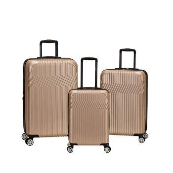 Rockland Pista 3pc Hardside ABS Non-Expandable Luggage Set
