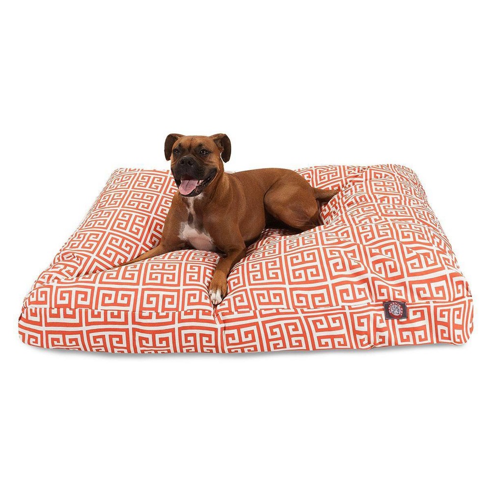 Photos - Bed & Furniture Majestic Pet Towers Rectangle Dog Bed - Orange - Medium - M 