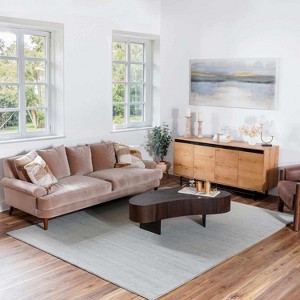 Hauteloom Brockton Solid Wool Area Light Gray Rug - 1 of 4