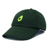 Dalix Avocado Embroidered Mens Cotton Dad Hat Baseball Cap Womens - 4 of 4