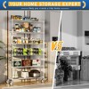 2 Pack 6 Tier Shelf Wire Shelving Unit, NSF Heavy Duty Wire Shelf Metal Large Storage Shelves Height Adjustable Utility - 4 of 4