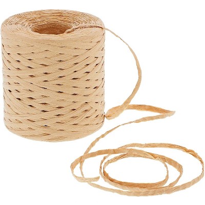  Bright Creations 1-Roll Tan Kraft Raffia Paper Twine Ribbon Packing Paper for Gift Decorations 