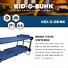 Disc-O-Bed Youth Double Cot Kid-O-Bunk, Modular for Bunk Beds, Dual Cots, or Bench with 2 Carry Bags - 2 of 4