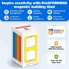 Magformers Rectangle 12 Pieces Rainbow Colors, Educational Magnetic Geometric Shapes Tiles Building STEM Toy Set Ages 3+ - 2 of 4