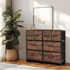 FONTOI Decorative Storage Cabinets, Contemporary Storage Cabinet that Complements Any Decor, Modern Home's Must-Have, Black, 34.45"*30.9"*11.8" - 2 of 4