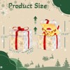 Angel Sar 12" Motorized Pop-up Reindeer Gift Box, 60 LED Lighted Christmas Decoration with Automatic Motion, Outdoor Indoor Holiday Display - 3 of 4