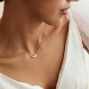 14K Gold Plated Layered Pearl Necklace - Women's Trendy Jewelry for Wedding & Birthday - 3 of 4